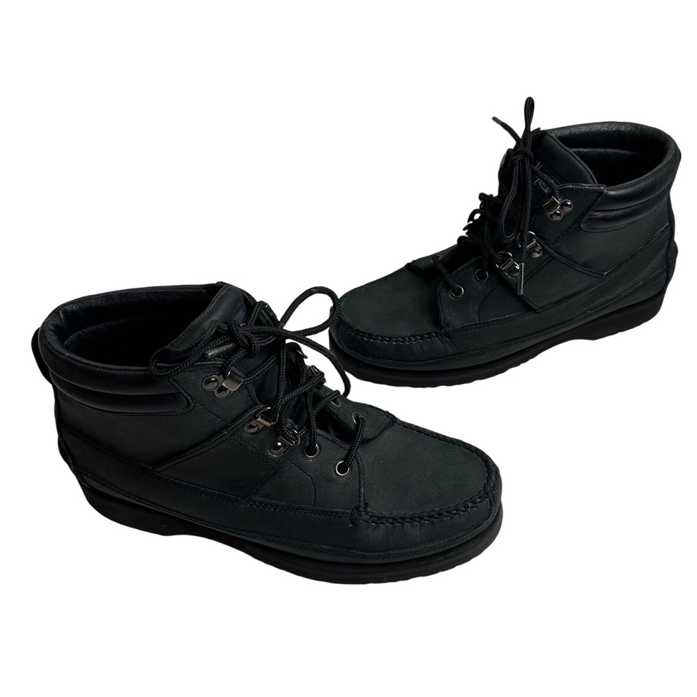 Vasque‎ VTG Men's Black Leather Lace Up Ankle Boots 7518 Thunder Size 8M GTX